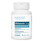 EuroVital MELATONIN 3mg Fast Dissolve 50 Vegetarian Tablets