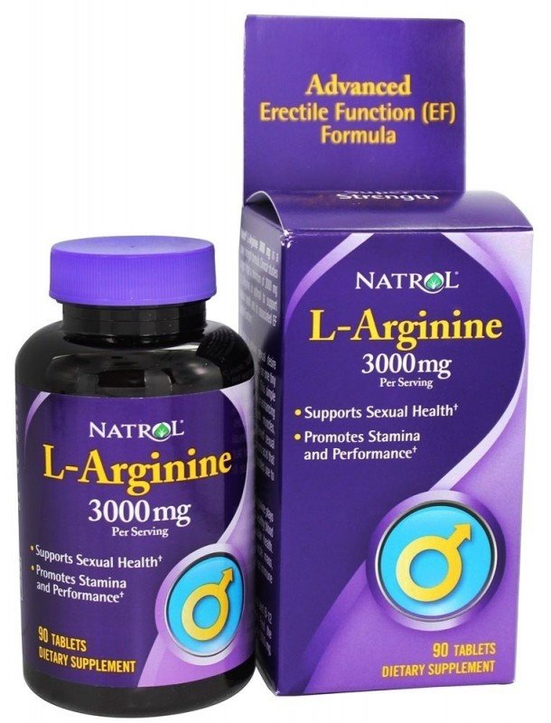 Natrol L-Arginine 3000 mg(90таб)